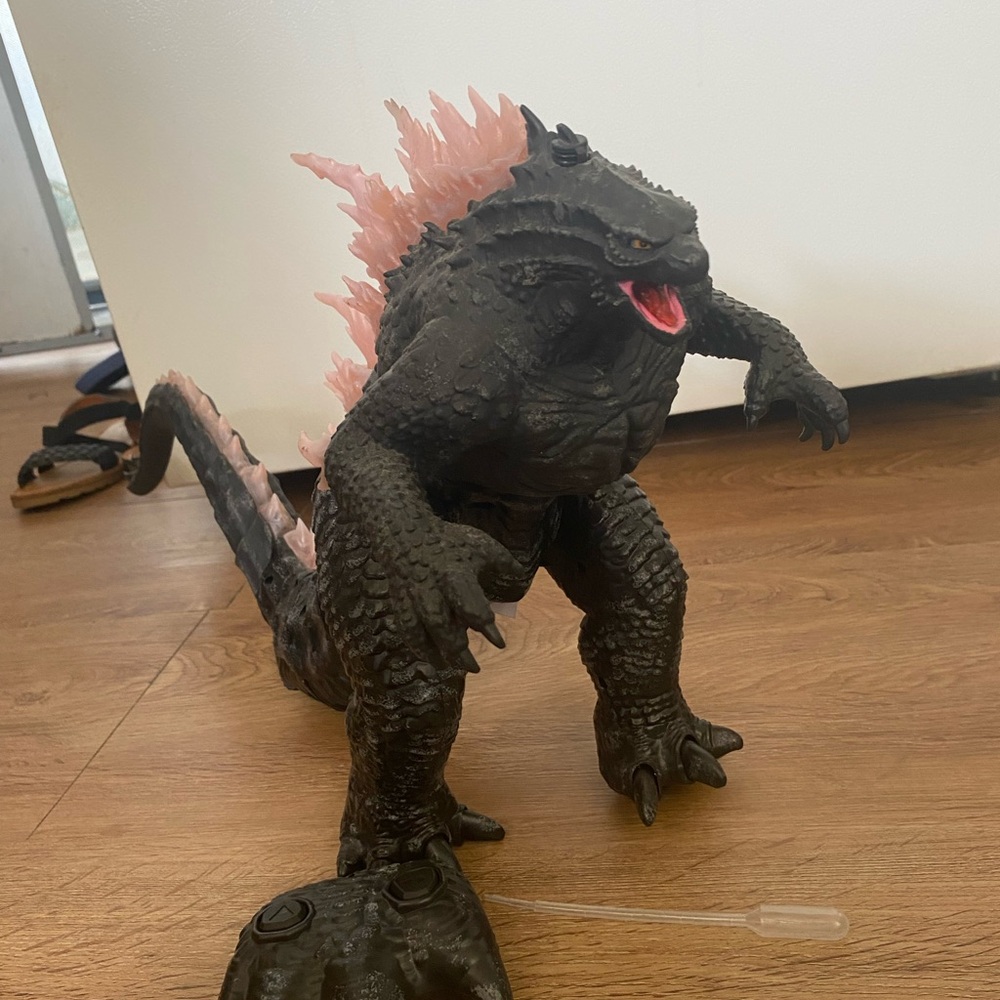Black and Pink Reptile Figure